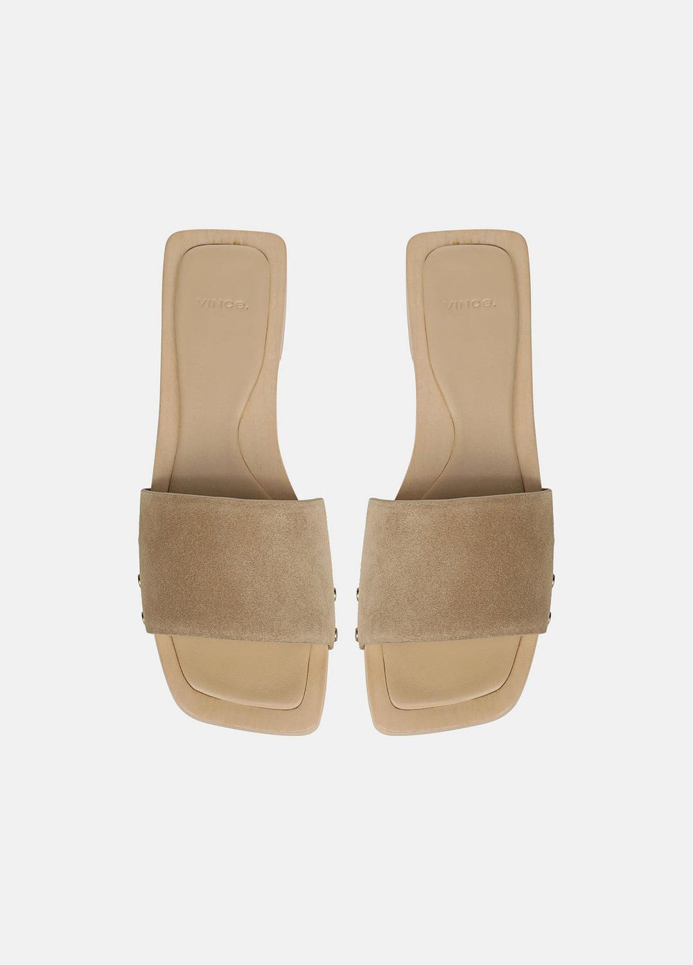 Barbara Suede Slide Sandal in Sandals - WHEAT