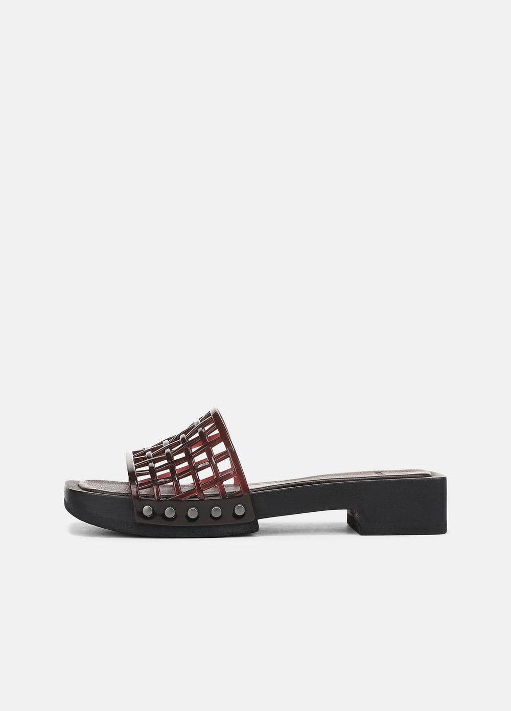 Barbara Jelly Slide Sandal in Sandals - GANACHE