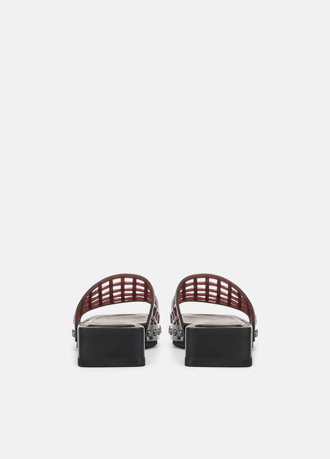 Barbara Jelly Slide Sandal in Sandals - GANACHE