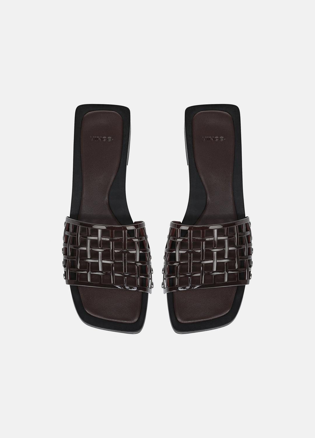Barbara Jelly Slide Sandal in Sandals - GANACHE