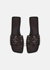 Barbara Jelly Slide Sandal in Sandals - GANACHE
