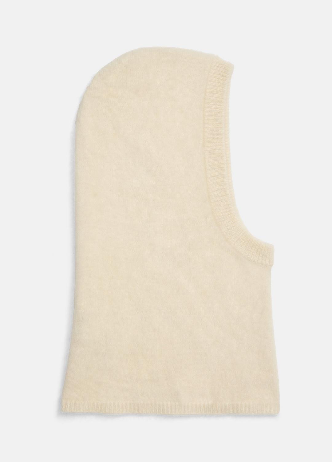 Brushed Cashmere Balaclava in Scarves & Hats - IVORY
