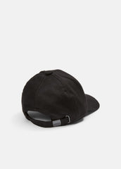 Leather-Trim Cashmere Baseball Cap in Scarves & Hats - BLACK