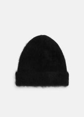 Brushed Cashmere Beanie in Scarves & Hats - BLACK
