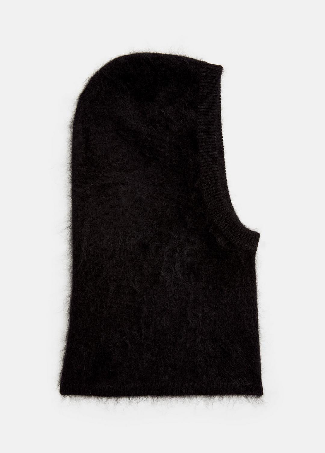 Brushed Cashmere Balaclava in Scarves & Hats - BLACK
