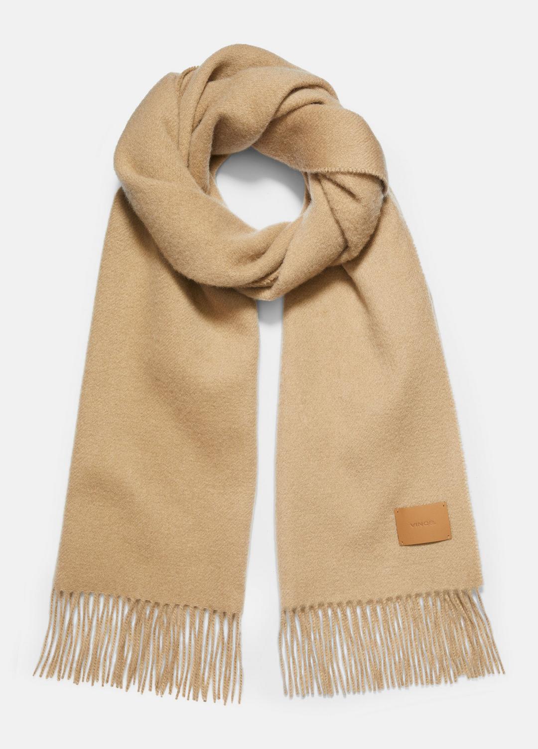 Double-Face Cashmere Scarf in Scarves & Hats - CAMEL