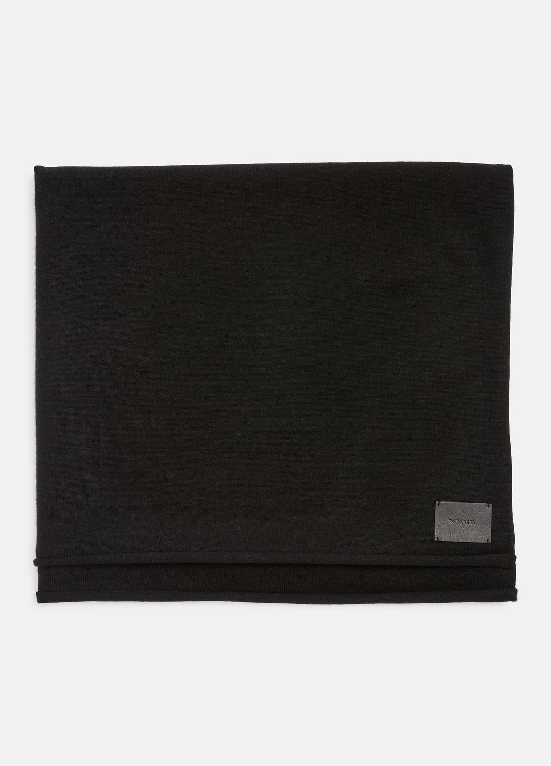 Plush Cashmere Blanket Wrap in Scarves & Hats - BLACK