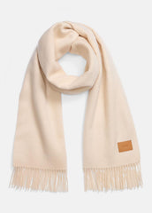 Double-Face Cashmere Scarf in Scarves & Hats - IVORY