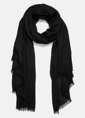 Lightweight Cashmere Scarf in Scarves & Hats - BLACK