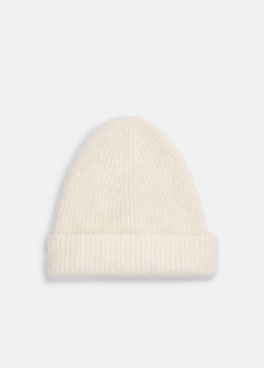 Brushed Cashmere Beanie in Scarves & Hats - IVORY
