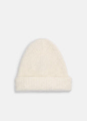 Brushed Cashmere Beanie in Scarves & Hats - IVORY