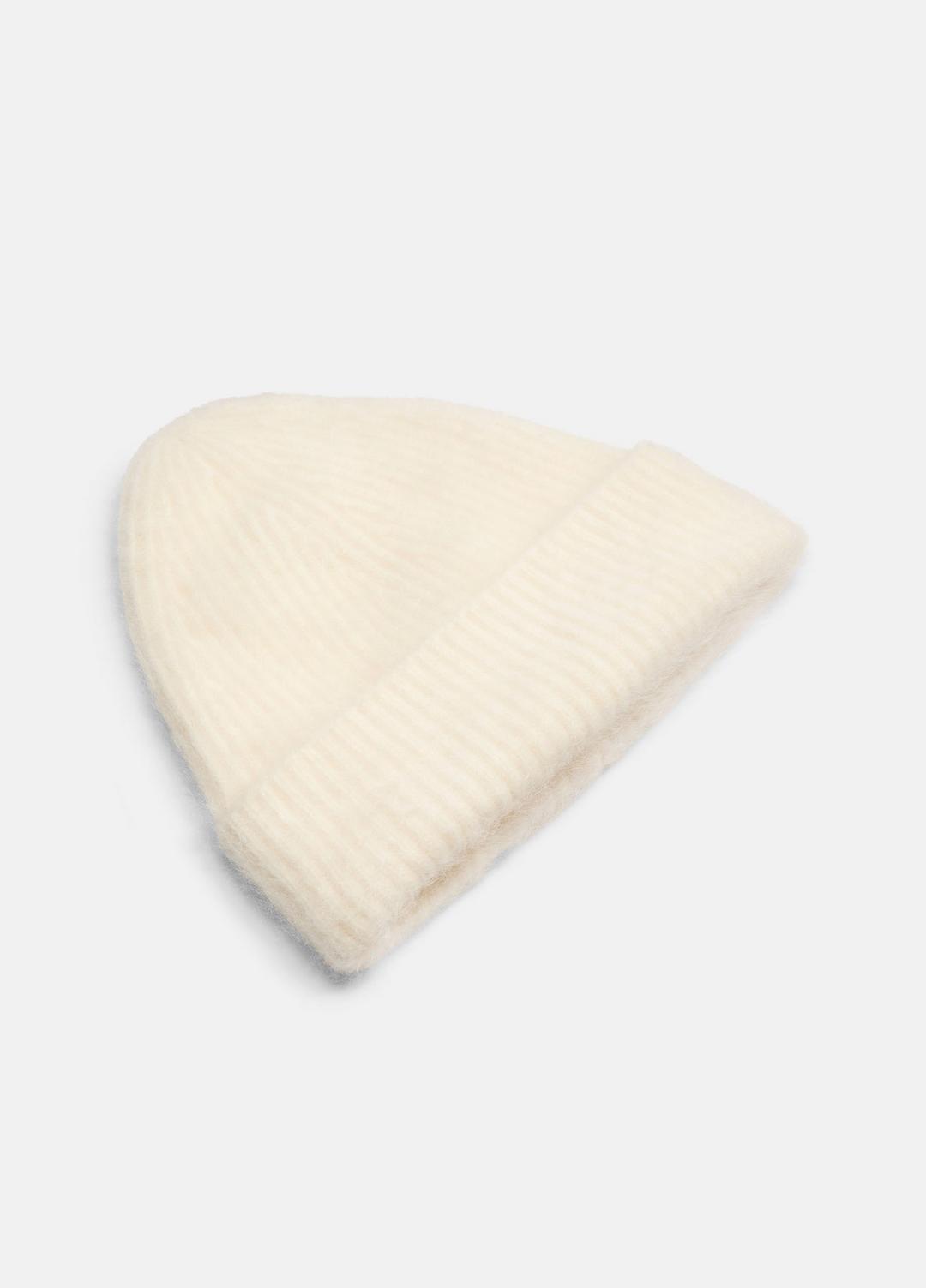 Brushed Cashmere Beanie in Scarves & Hats - IVORY
