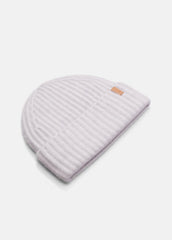 Plush Cashmere Chunky-Knit Beanie in Scarves & Hats - GREY