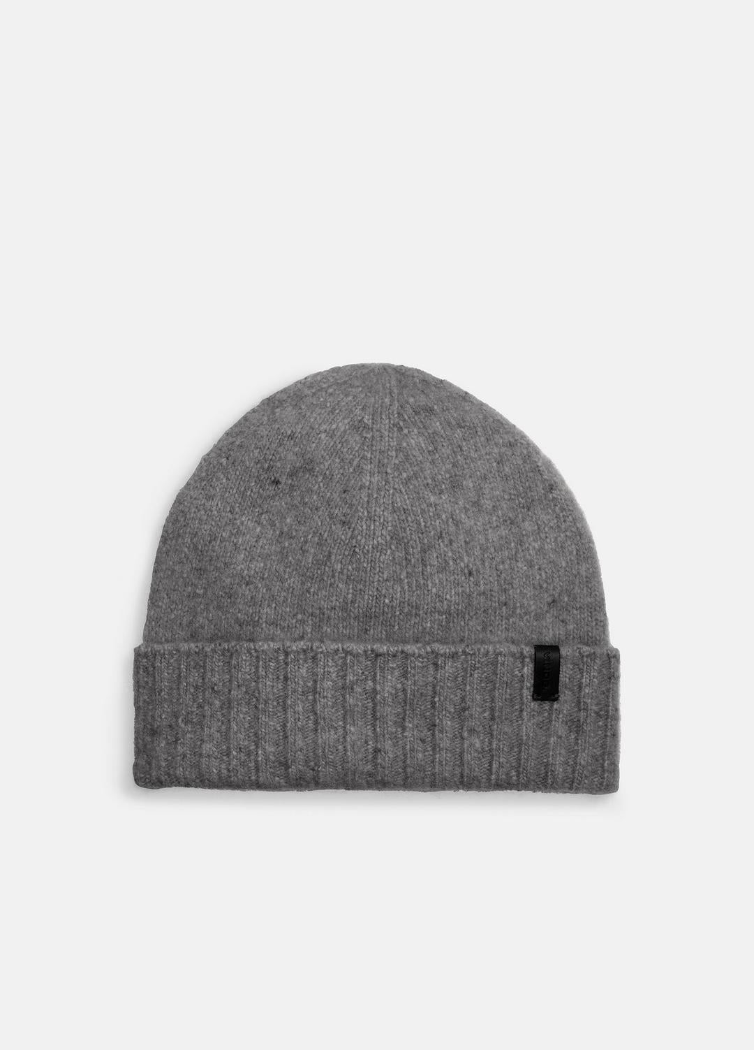 Donegal Cashmere Jersey Beanie in Scarves & Hats - MEDIUM GREY