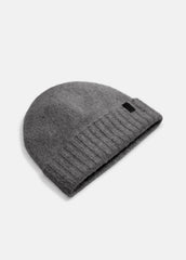 Donegal Cashmere Jersey Beanie in Scarves & Hats - MEDIUM GREY