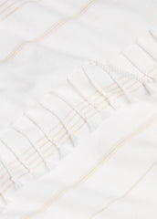 Stripe Cotton-Cashmere Wrap in Scarves & Hats - WHITE/TUSK
