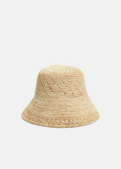 Straw Bucket Hat in Scarves & Hats - NATURAL