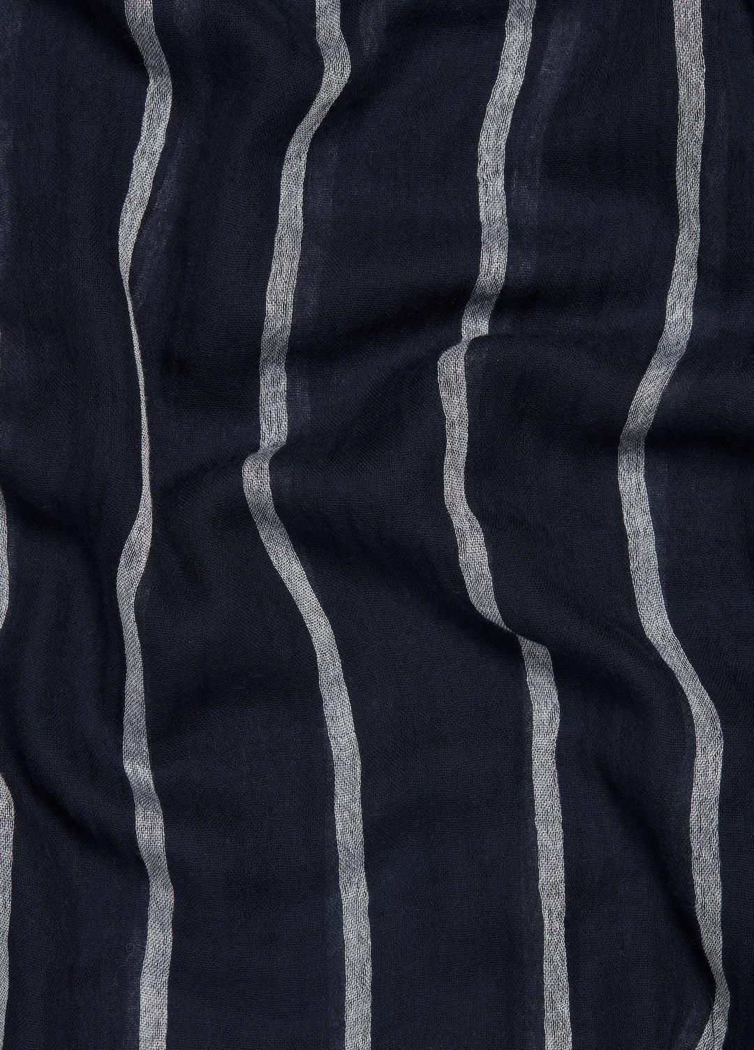 Cotton Gauze Awning Stripe Scarf in Scarves & Hats - COASTAL BLUE/OPTIC WHITE