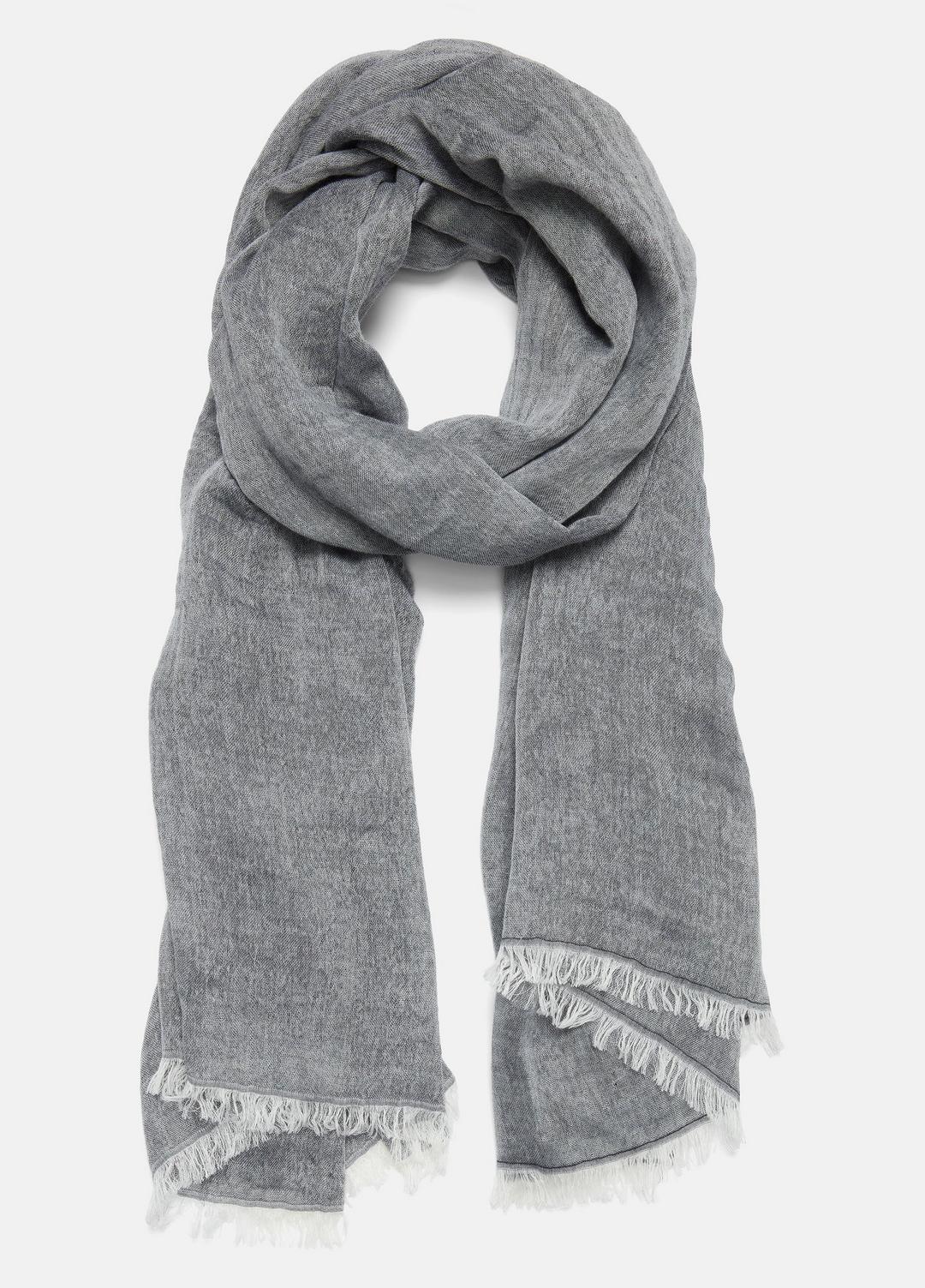 Cotton Gauze Bi-Color Scarf in Scarves & Hats - PAPYRUS/COASTAL BLUE