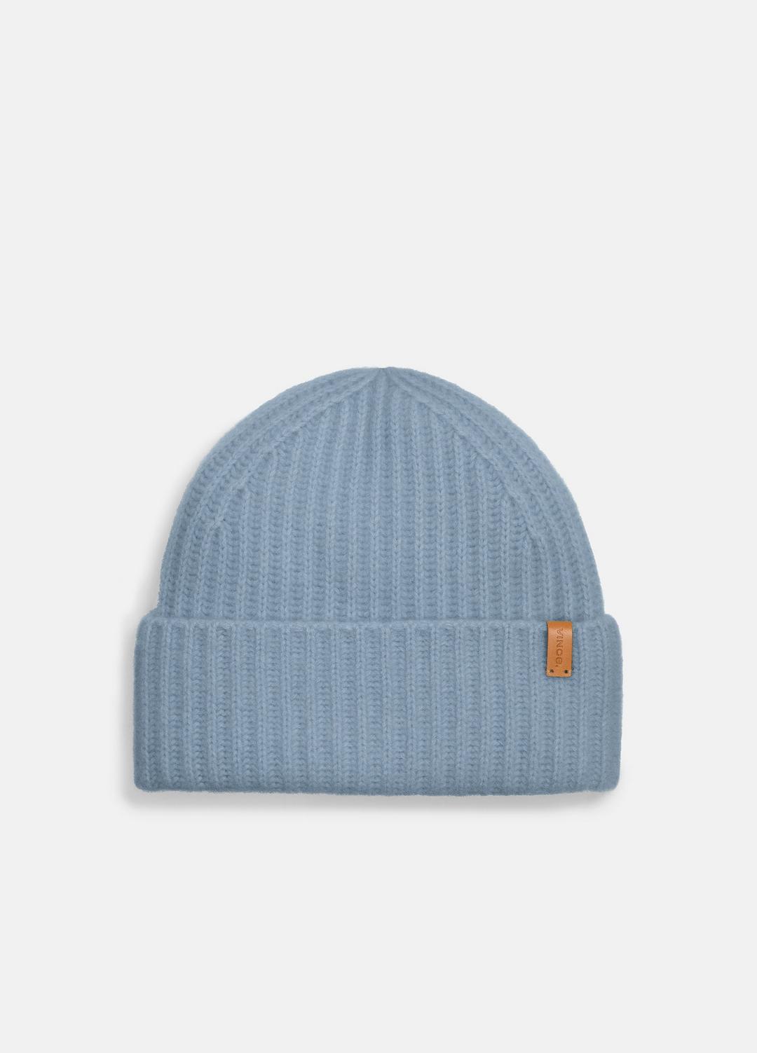 Plush Cashmere Chunky-Knit Beanie in Scarves & Hats - AMALFI BLUE