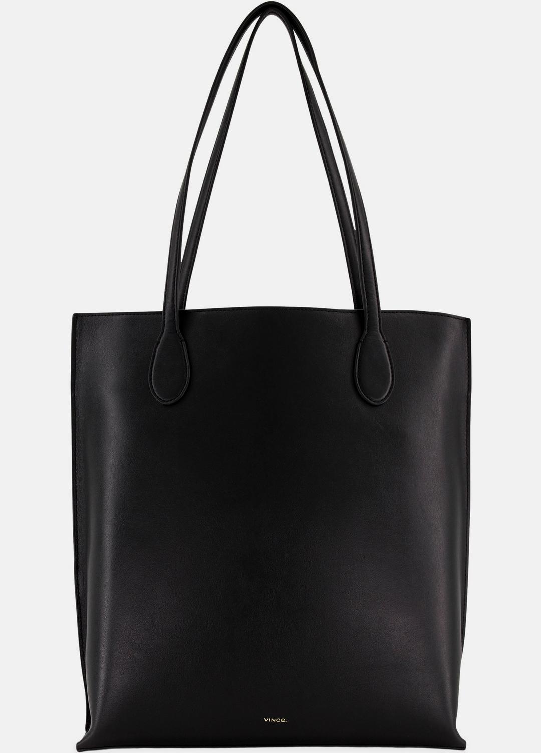 Athene Nappa Leather Tote in Handbags - BLACK