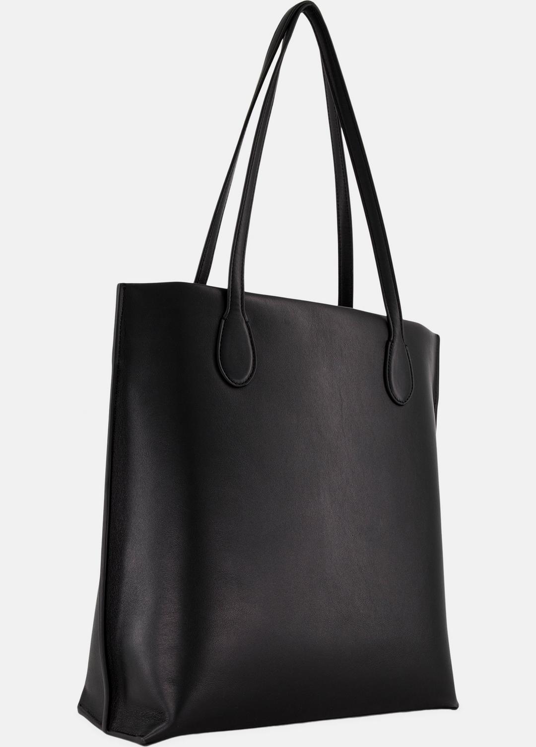Athene Nappa Leather Tote in Handbags - BLACK