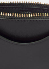 Leather Zip-Top Card Case in Handbags - CACAO