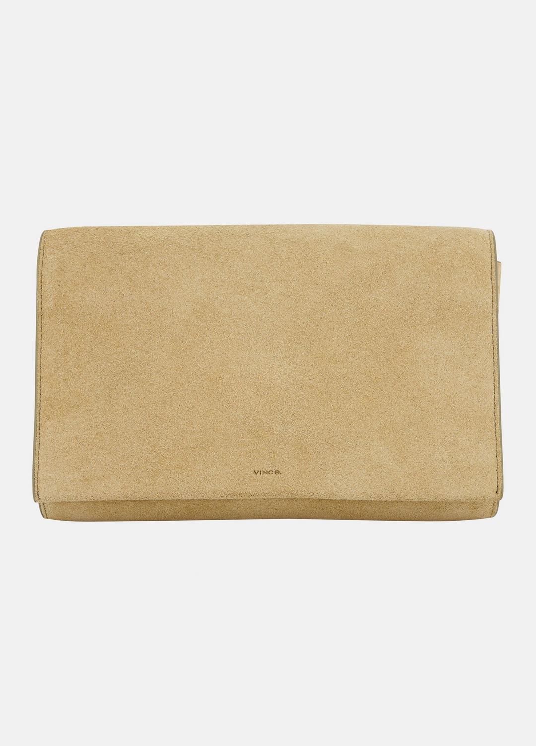 Suede Crossbody Wallet in Leather & Suede - SANDTRAIL