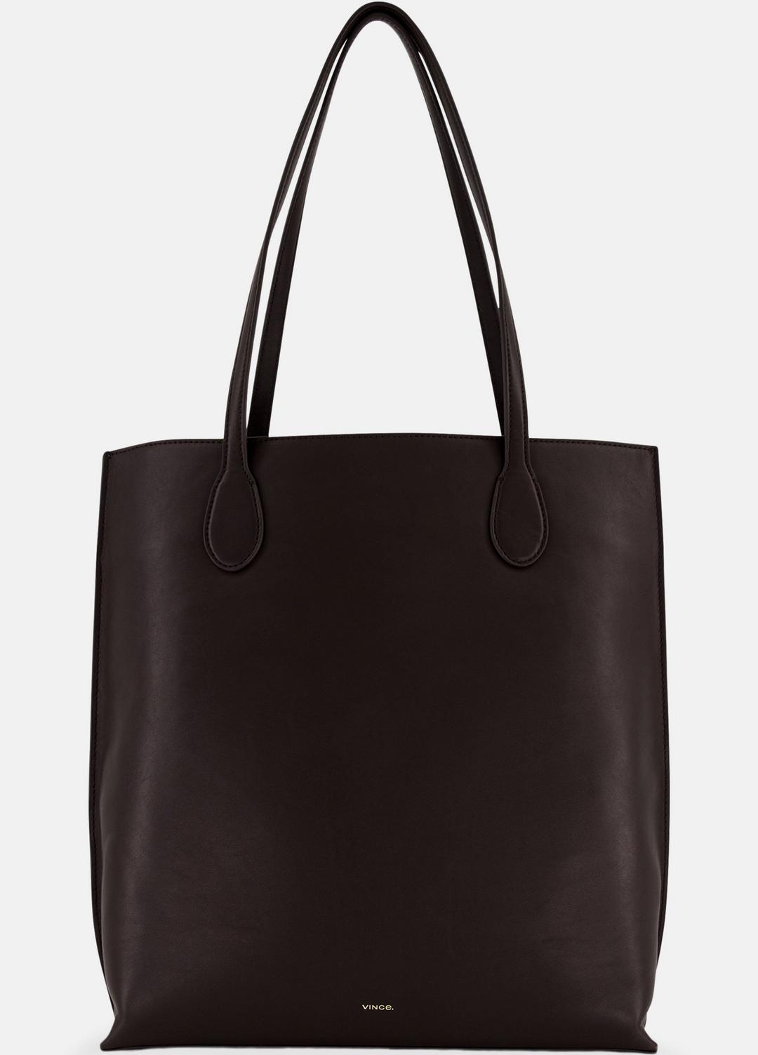 Athene Nappa Leather Tote in Handbags - CACAO