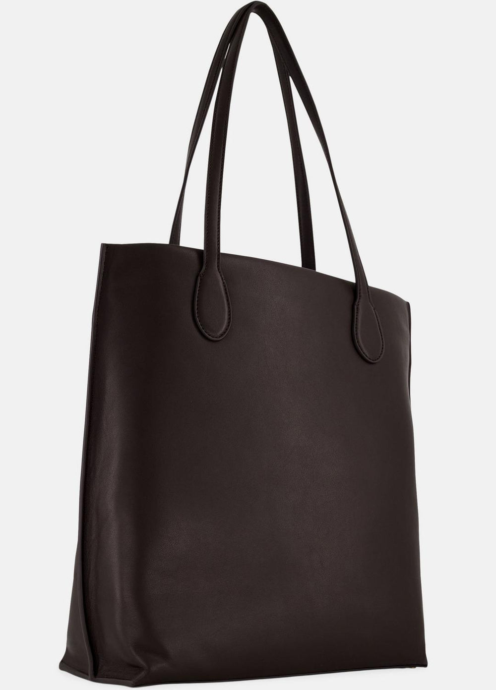 Athene Nappa Leather Tote in Handbags - CACAO