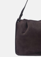 Ava Leather Bucket Bag in Handbags - CACAO