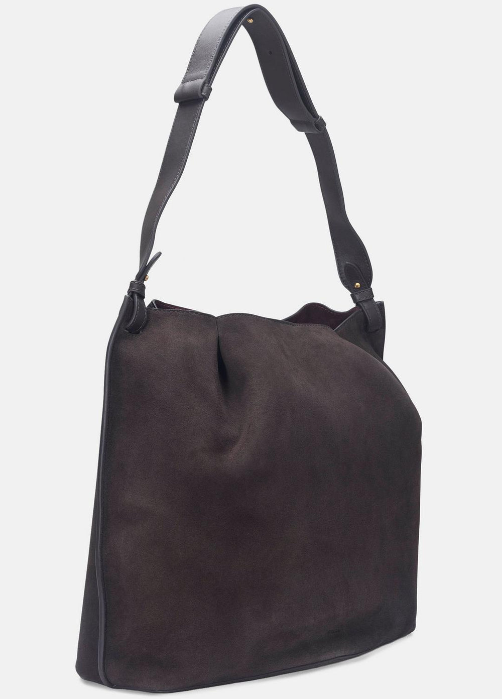 Ava Leather Bucket Bag in Handbags - CACAO