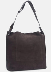 Ava Leather Bucket Bag in Handbags - CACAO