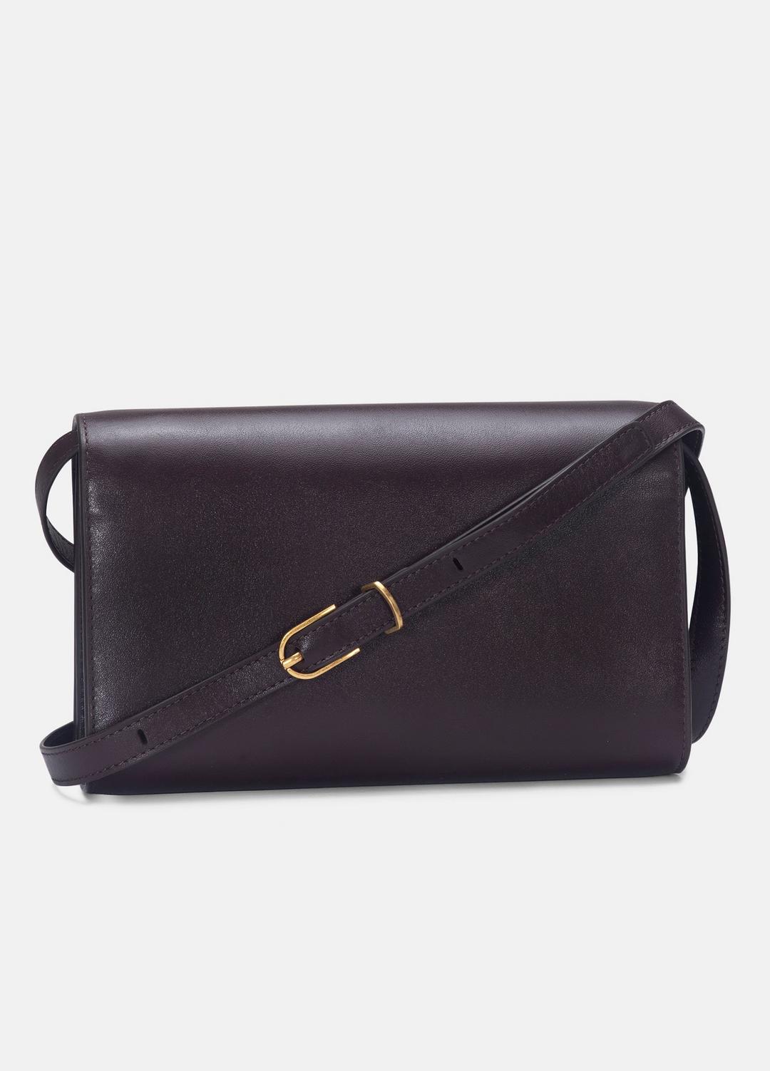 Leather Crossbody Wallet in Handbags - FIG