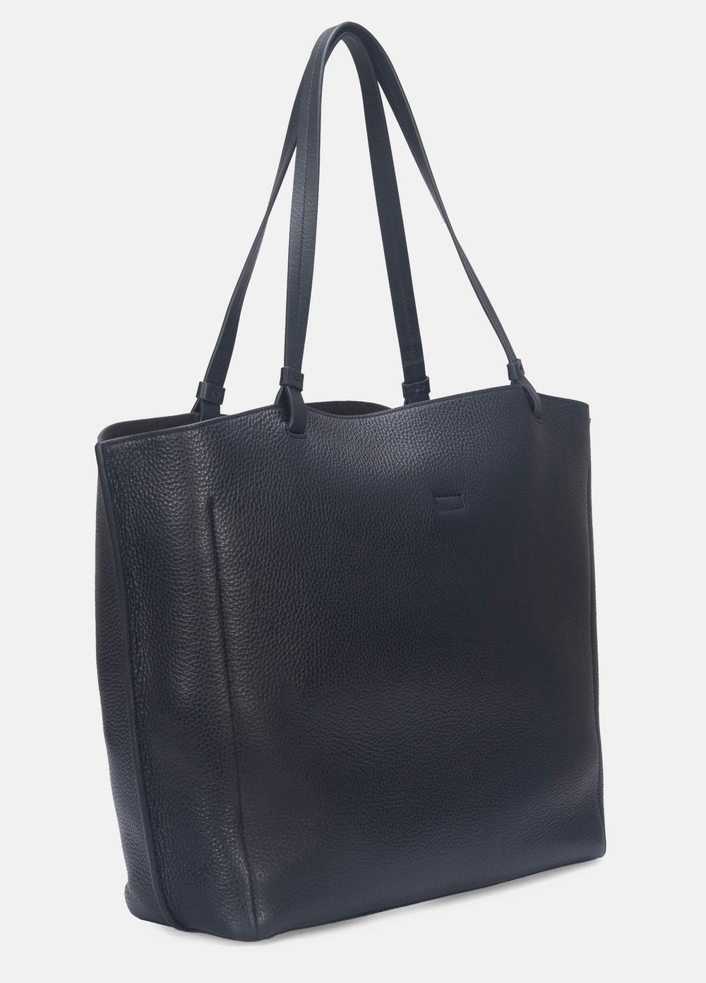 Ava Leather Tote in Handbags - BLACK