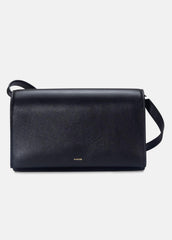 Leather Crossbody Wallet in Handbags - BLACK