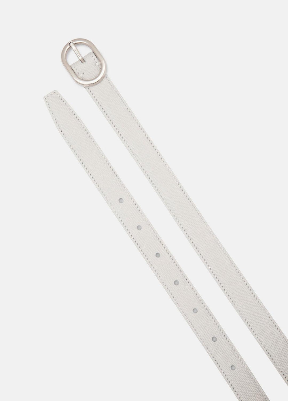 Women’s 20mm Stitched Lizard-Embossed Leather Belt in Belts - HORCHATA