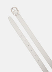 Women’s 20mm Stitched Lizard-Embossed Leather Belt in Belts - HORCHATA