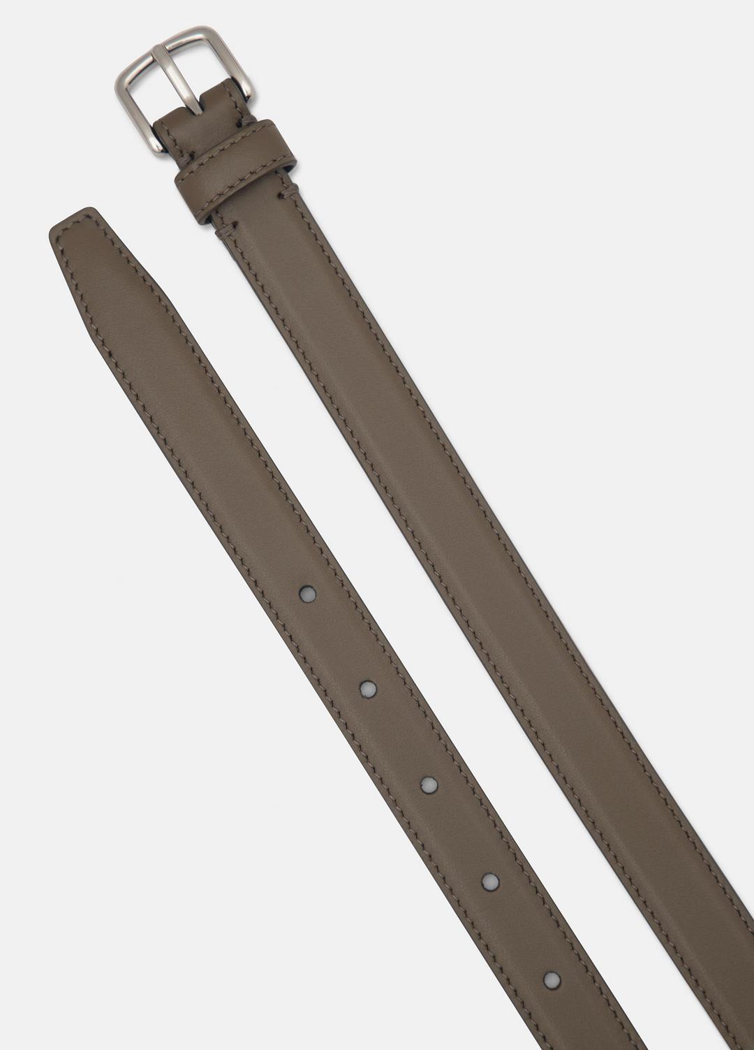 Women’s 20mm Stitched Leather Belt in Belts - HAZEL VINE