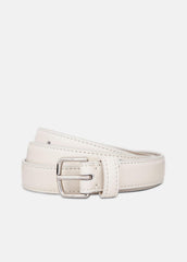 Women’s 20mm Stitched Leather Belt in Belts - MILK