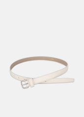 Women’s 20mm Stitched Leather Belt in Belts - MILK