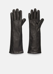 Cashmere-Lined Medium Leather Glove in Gloves - BLACK