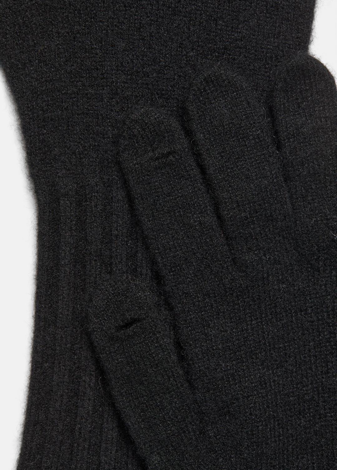 Plush Cashmere Gloves in Gloves - BLACK