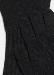 Plush Cashmere Gloves in Gloves - BLACK