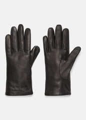 Cashmere-Lined Short Leather Glove in Gloves - BLACK