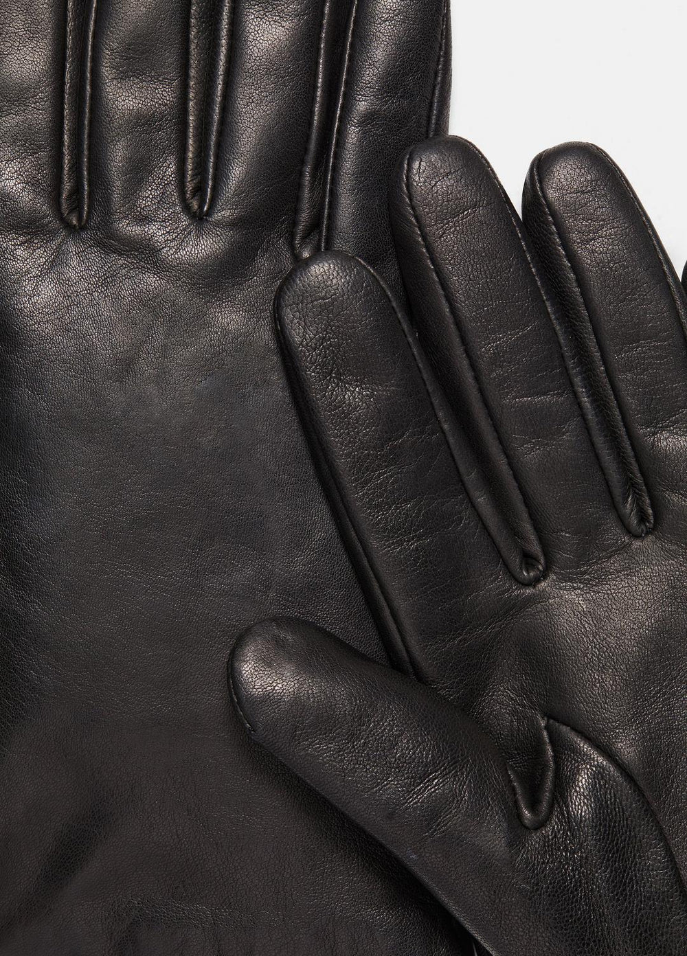 Cashmere-Lined Short Leather Glove in Gloves - BLACK