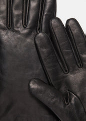 Cashmere-Lined Short Leather Glove in Gloves - BLACK