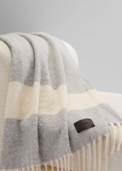 Brushed Alpaca-Blend Throw in Pillows & Blankets - MEDIUM HEATHER GREY