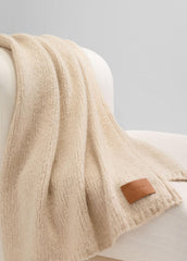 Cashmere-Silk Jersey Throw in Pillows & Blankets - LACE
