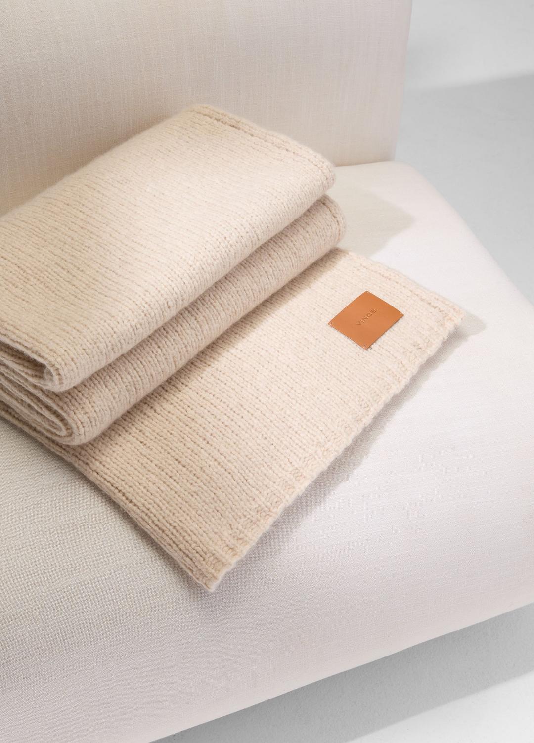 Cashmere-Silk Jersey Throw in Pillows & Blankets - LACE